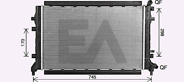 Radiator, engine cooling (31R67006)