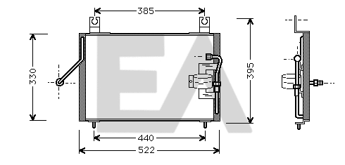 Condenser, air conditioning (30C36002)