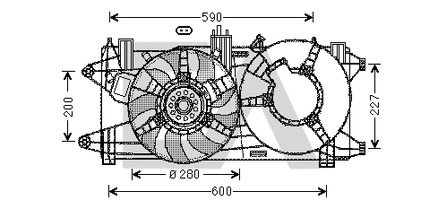 Fan, engine cooling (33V25089)
