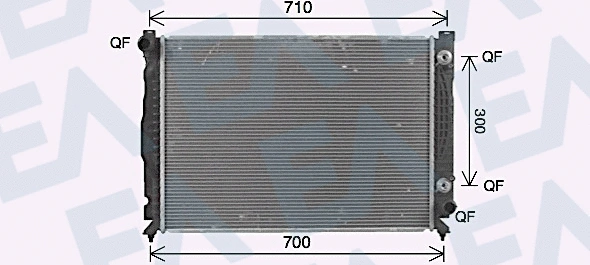 Radiator, engine cooling (31R02109)