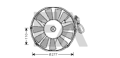 Fan, engine cooling (33V54022)