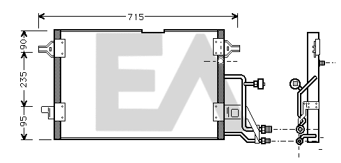 Condenser, air conditioning (30C02002)