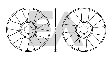 Fan Wheel, engine cooling (35C16A04)