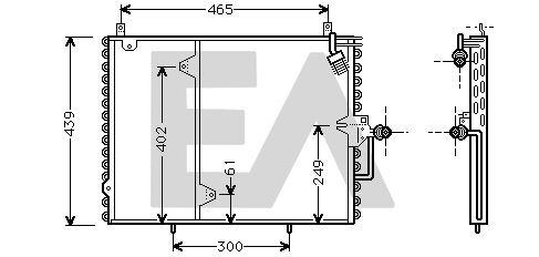 Condenser, air conditioning (30C50001)