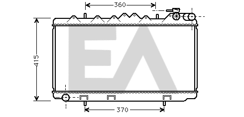 Radiator, engine cooling (31R18037)