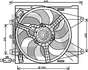 Fan, engine cooling (33V25059)