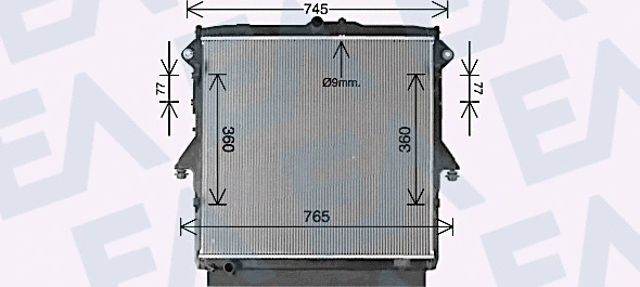 Radiator, engine cooling (31R22140)