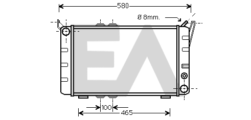 Radiator, engine cooling (31R61001)