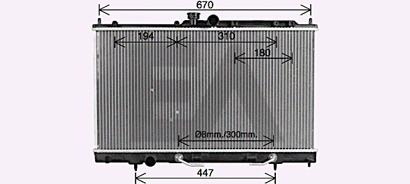 Radiator, engine cooling (31R51109)