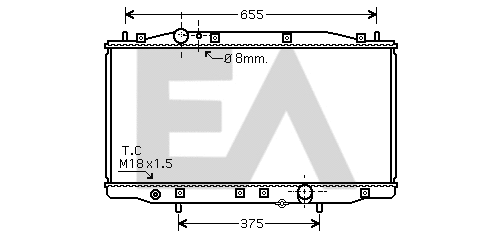 Radiator, engine cooling (31R26075)