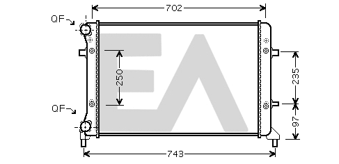 Radiator, engine cooling (31R77048)