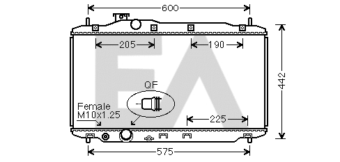 Radiator, engine cooling (31R26103)