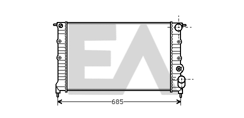 Radiator, engine cooling (31R60033)