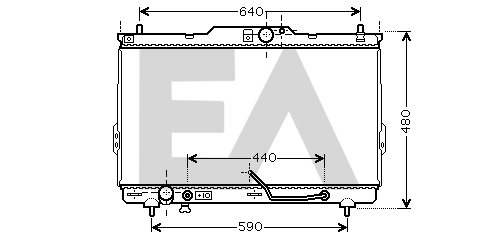 Radiator, engine cooling (31R28041)