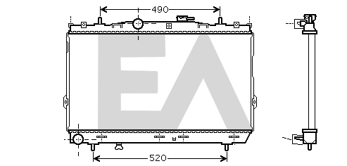 Radiator, engine cooling (31R28029)