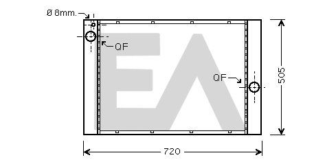 Radiator, engine cooling (31R07134)
