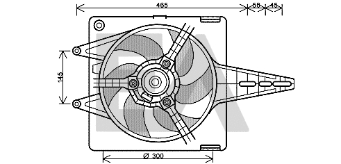 Fan, engine cooling (33V25043)