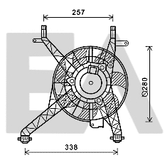 Fan, engine cooling (33V22047)