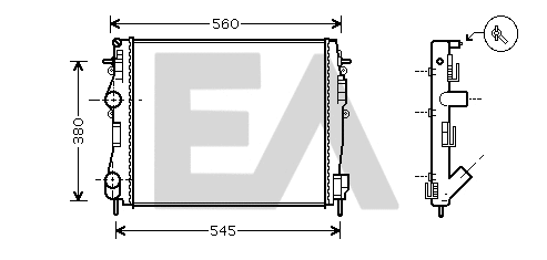 Radiator, engine cooling (31R60066)