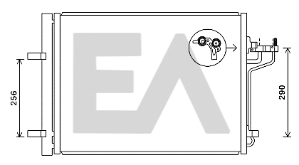 Condenser, air conditioning (30C22028)