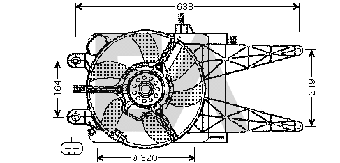 Fan, engine cooling (33V25009)