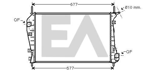 Radiator, engine cooling (31R22122)