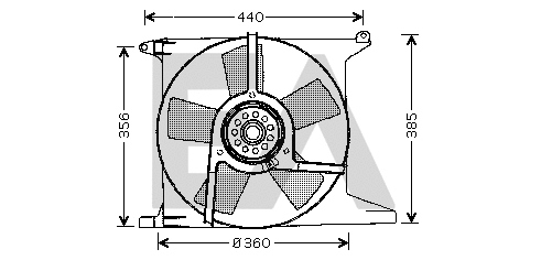 Fan, engine cooling (33V54004)