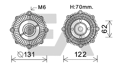 Fan Wheel, engine cooling (35C71D03)