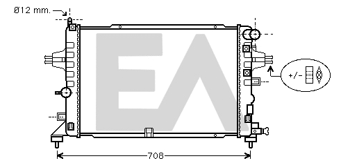 Radiator, engine cooling (31R54204)