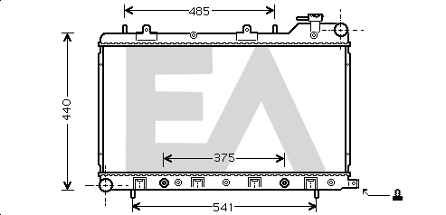 Radiator, engine cooling (31R68025)