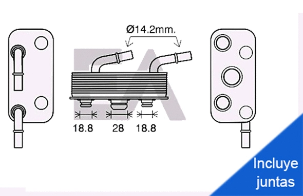 Oil Cooler, engine oil (37G07022)