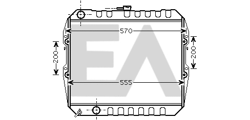 Radiator, engine cooling (31R71088)