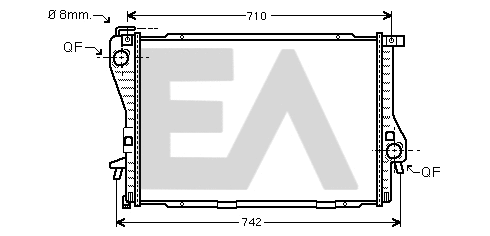 Radiator, engine cooling (31R07128)