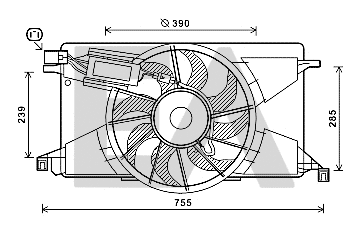 Fan, engine cooling (33V22063)