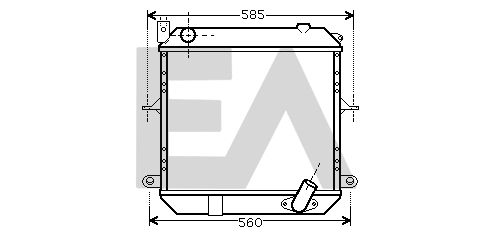 Radiator, engine cooling (31R18128)
