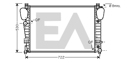 Radiator, engine cooling (31R50162)