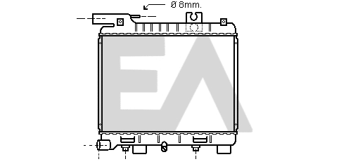 Radiator, engine cooling (31R07023)