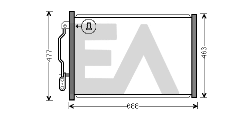 Condenser, air conditioning (30C50057)