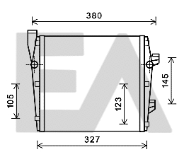 Radiator, engine cooling (31R58002)