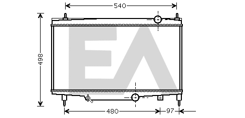 Radiator, engine cooling (31R55039)