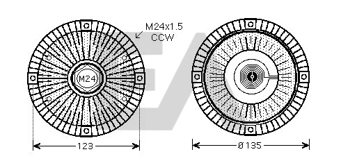 Fan Wheel, engine cooling (35C77D02)