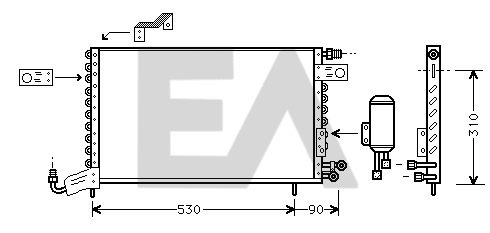 Condenser, air conditioning (30C77006)
