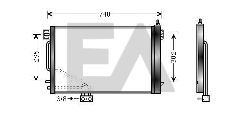 Condenser, air conditioning (30C50052)