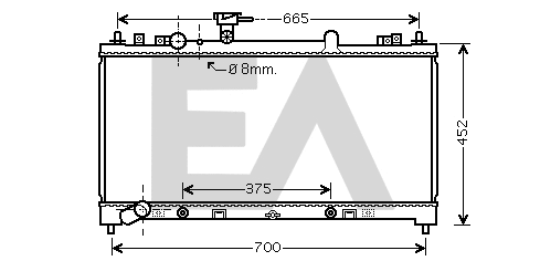 Radiator, engine cooling (31R52097)
