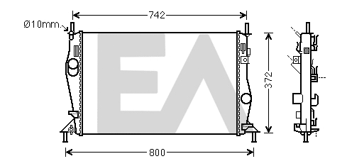 Radiator, engine cooling (31R22138)