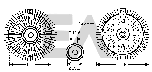 Fan Wheel, engine cooling (35C50D11)