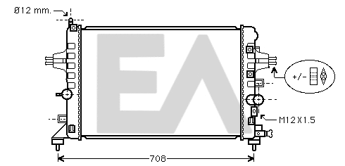 Radiator, engine cooling (31R54200)