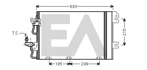 Condenser, air conditioning (30C54017)