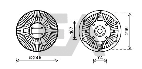Fan Wheel, engine cooling (35C30D08)