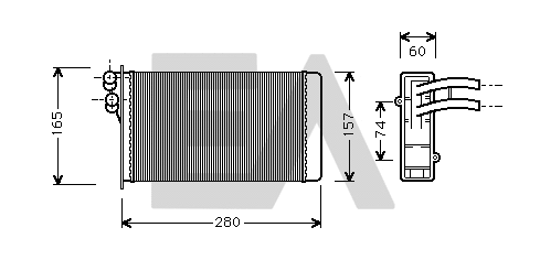 Heat Exchanger, interior heating (45C02004)